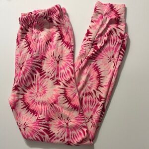 Juicy Couture Pink and White Tie-Dye Joggers